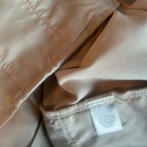 CJ Banks Cream Uptown Classic Fit straight leg trousers, size 24W - Picture 4 of 4